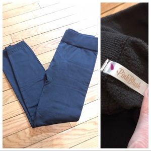 Pink blush Dark gray maternity leggings